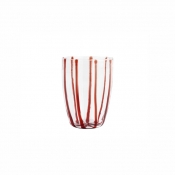 Vietri Nuovo Stripe Red Tall Tumbler