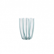 Vietri Nuovo Stripe Teal Tall Tumbler
