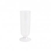 Vietri Nuovo Stripe White Champagne Glass