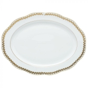 Herend Golden Laurel Oval Platter - 15"