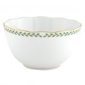 Herend Green Laurel Round Vegetable Bowl - 7.5"