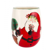 Vietri Old St. Nick Small Vase - 6"