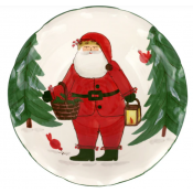 Vietri Old St. Nick Pedestal Fruit Bowl