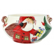 Vietri Old St. Nick Cachepot w/ Gifts
