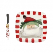 Vietri Old St. Nick Square Plate w/ Spreader