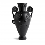 L'Objet Pantheon Persephone Black Vase - 18.5"