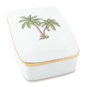 Herend Palm Tree Rectangular Box