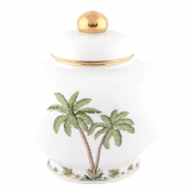 Herend Palm Tree Ginger Jar