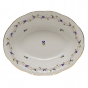 Herend Blue Garland Oval Veg Dish -10"