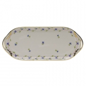 Herend Blue Garland Sandwich Tray - 14.5"