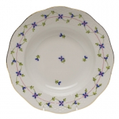 Herend Blue Garland Rim Soup - 8"D
