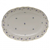 Herend Blue Garland Platter - 15"L X 11.5"W