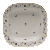 Herend Blue Garland Square Fruit Dish - 11"
