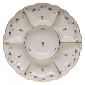 Herend Sectioned Appetizer Dish - Flower 2