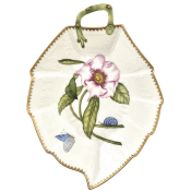 Anna Weatherley Peony Pink Leaf Plate