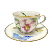 Anna Weatherley Peony Pink Cup & Saucer