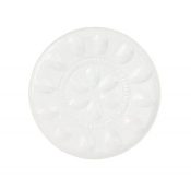 Vietri Pietra Serena Deviled Egg Tray - 13"