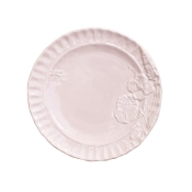 Vietri Pietra Fiori Pink Salad Plate - Set 4