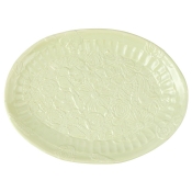 Vietri Pietra Fiori Pistachio Oval Platter - 13.75"