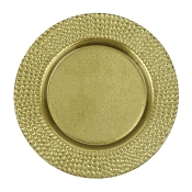 Vietri Pelli Glass Gold Charger - Set 4