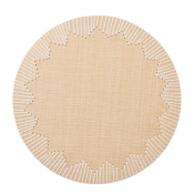 Kim Seybert Dream Weaver Natural / White Placemat - Set 4