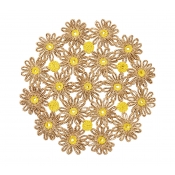 Kim Seybert Daisy Natural / Yellow Placemat - Set 4