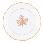 Herend Fall Dessert Plate - Maple Leaf