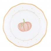 Herend Fall Dessert Plate - Pumpkin