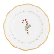 Herend Christmas Dessert Plate - Candy Cane