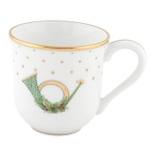 Herend Christmas Mug - Horn