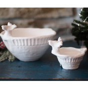 Vietri Pietra Natale Figural Deer Deep Bowl