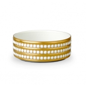 L'Objet Perlee Gold Deep Bowl - Medium