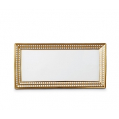 L'Objet Perlee Gold Rectangular Platter