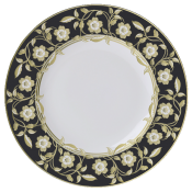 Royal Crown Derby Primrose Salad /Dessert Plate / Black - 8.5"