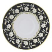 Royal Crown Derby Primrose Tea Saucer / Black