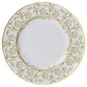 Royal Crown Derby Primrose Salad / Dessert Plate  / White- 8.5"