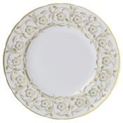 Royal Crown Derby Primrose Dinner Plate White