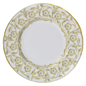 Royal Crown Derby Primrose Bread & Butter Plate  / White - 6"