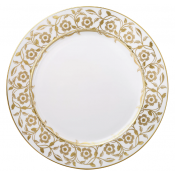 Royal Crown Derby Primrose Service Plate / White- 12"