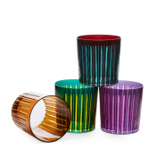 L'Objet Prism Assorted Double Old Fashioned Glasses - Set 4