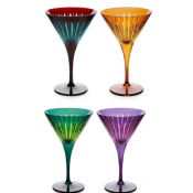 L'Objet Prism Assorted Martini Glasses - Set 4