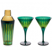 L'Objet Prism Green Cocktail Set