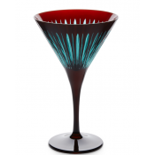 L'Objet Prism Bordeaux Martini Glasses - Set 4