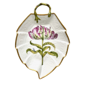 Anna Weatherley Full Bloom Pink Tulip Leaf Plate