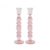 Juliska Provence 9" Candlestick Set/2 - Blush