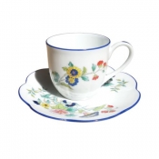 Royal Limoges Paradis Bleu Demitasse / Coffee Cup - Nymphea