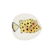 Vietri Reef Box Fish Small Round Platter - 11.5"