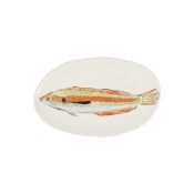 Vietri Reef Tropical Rainbow Fish Small Oval Platter - 12.5"