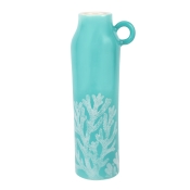 Vietri Reef Medium Aqua Tall Handled Vase - 17.75"
