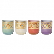Vietri Regalia Assorted Double Old Fashioned - Set of 4